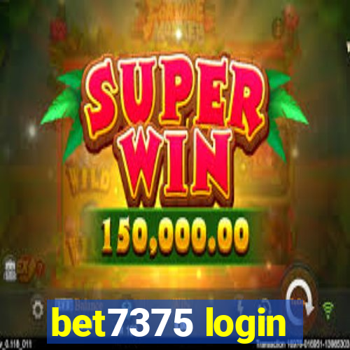 bet7375 login